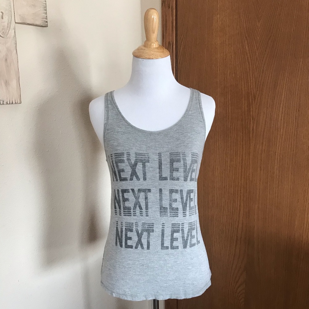 barre3 Grey Tank Size XS